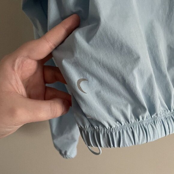 Zyia Active Women L Light Blue Sky Felicity 1/4 Zip Pockets Windbreaker Jacket - Picture 10 of 10